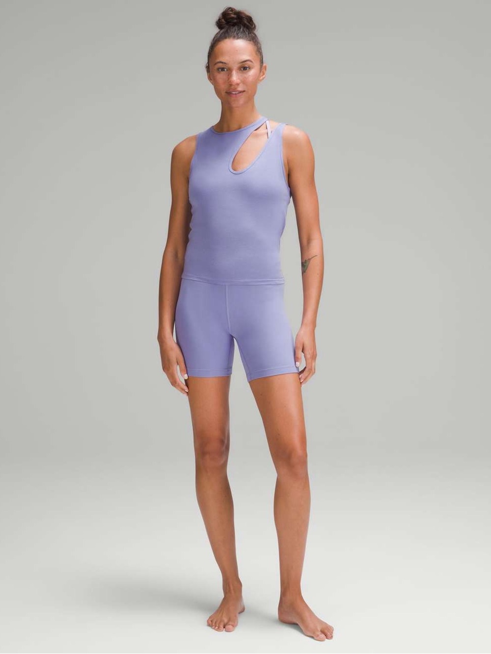 Lululemon Shoulder Cut Out Yoga Tank Modal Silk